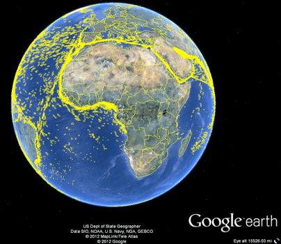 view of the earth from google earth