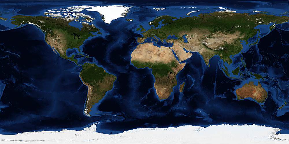 nasa blue marble world map