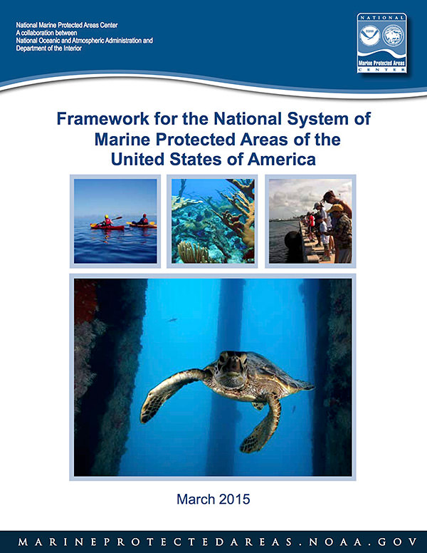 cover of the Framework for the National System of Marine Protected Areas of the United States of America document